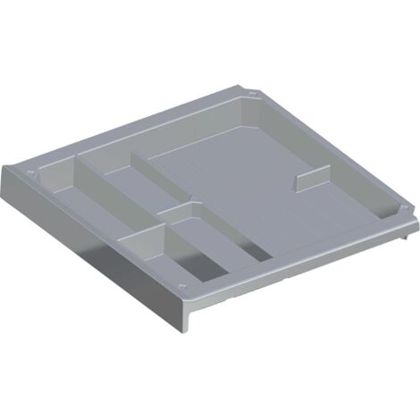 HETTICH SmarTray Materialschale 40 mm Kunststoff Alu-Optik