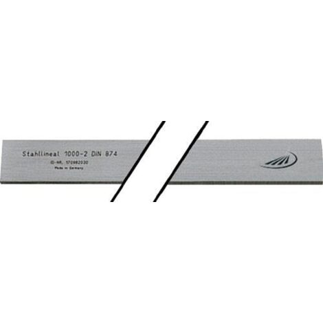 Helios Preisser Stahllineal (Spezialstahl, GG2, DIN874, feingeschliffen, 1000mm)