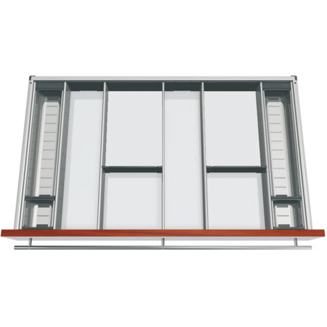 Blum Orga-Besteckeinsatz Facheinteilungs-Set KB 900mm, NL 550mm, grau