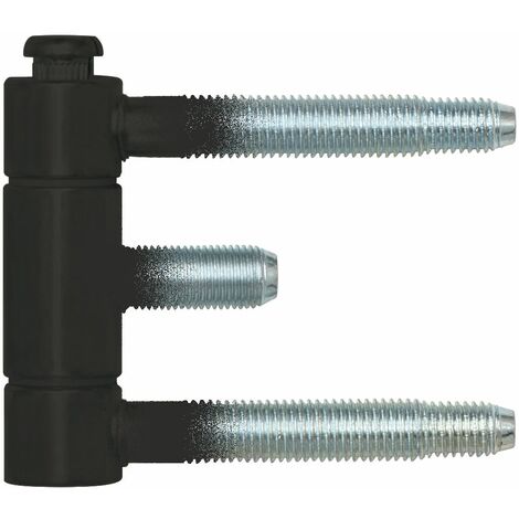 SFS Stahlzargenband (Türband) 3-teilig, Einbohrband 18x61mm, Stahl schwarz
