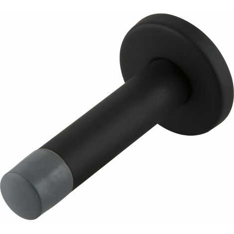SOLIDO Wandtürpuffer - ø 20 mm, mit Gummikappe, Türpuffer Gesamtlänge 10 cm, schwarz