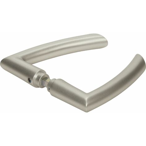 DORMA-Glas Drückerpaar Türgriff für Glastüren, Aluminium Edelstahl-Effekt (1/2)