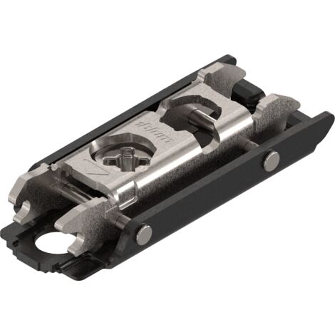 BLUM CLIP ONYX Exzenter Montageplatte gerade, Stahl, Schrauben, Distanz 0 mm (1/5)