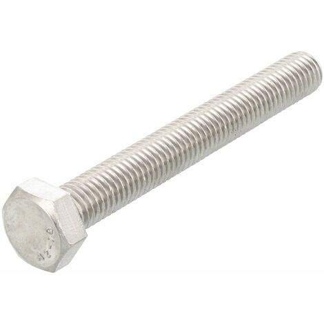 ISO 4017 Sechskantschraube VG M10x10 Edelstahl A4 blank 100 Stk