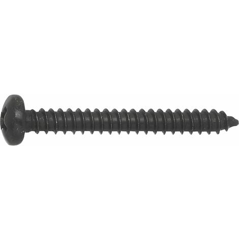 DIN7981C 4.2x 25 PH-Kreuzschlitz verzinkt schwarz Linsen-Blechschraube ISO7049