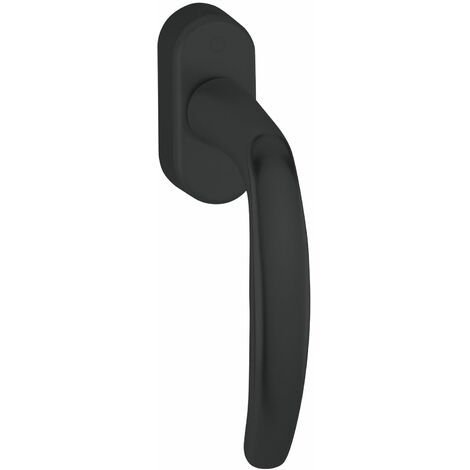 HOPPE Fenstergriff ATLANTA - Secustik, VK 7 x 32 - 42 mm, Alu schwarz matt