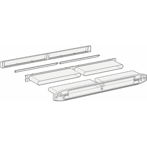 SIEGENIA Kanal-Set für Fensterlüfter Aeromat midi HY, Kunststoff schwarz RAL9011