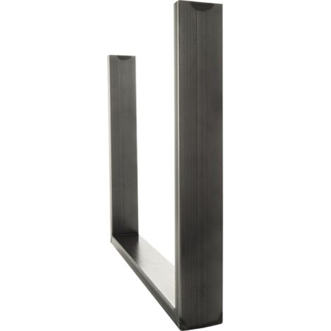 Simausrom Bankkufe Regular Slim Höhe 412mm - Bankgestell mit 100kg Tragkraft, Schwarzstahl schutzlackiert