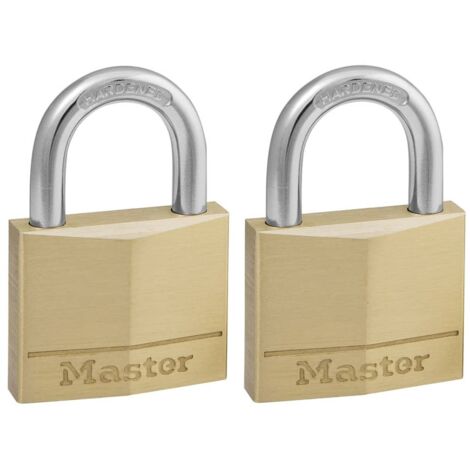 MASTER LOCK Vorhangschloss 140 EURT Messing, Breite 40 mm, gleichsperrend SB-2