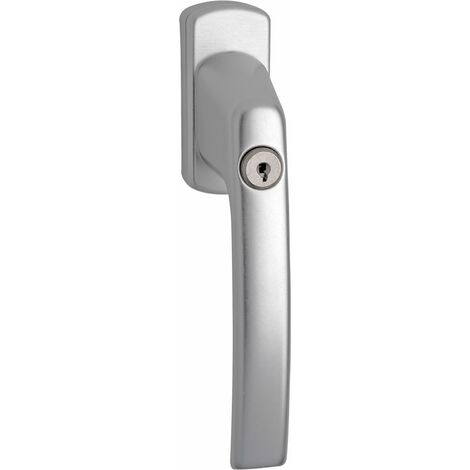 MACO Fenstergriff HARMONY - Sperrzylinder, VK 7x43 mm, Alu silber eloxiert