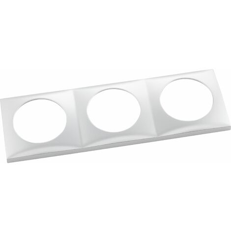 Berker Integro Flow Steckdosen Rahmen 3-fach (Abdeckrahmen) chrom matt lackiert
