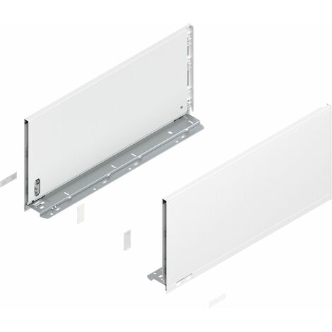 Blum Legrabox pure H F Schubladenschienen Set  1  Paar, 40kg 400mm  Tip On Vollauszug, seidenweiß Set (1/5)