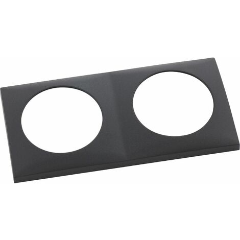 Berker Integro Flow Steckdosen Rahmen 2-fach (Abdeckrahmen) anthrazit matt