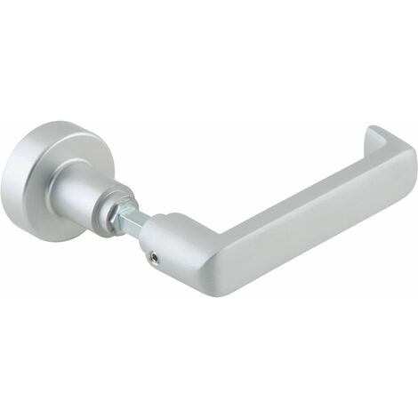 DORMA-Glas Wechselgarnitur 10.304 o. Rosetten, m. Wechselstift, silber eloxiert (1/2)
