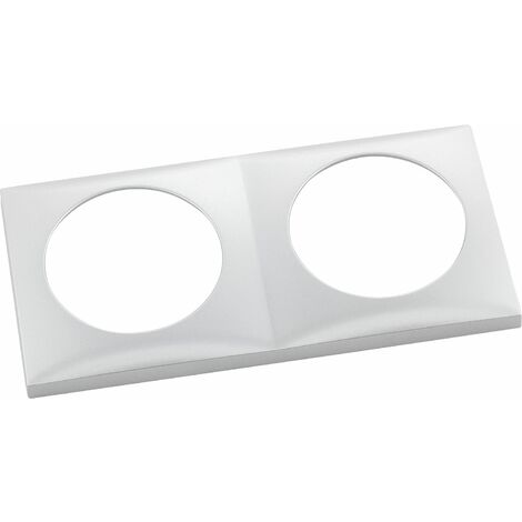 Berker Integro Flow Steckdosen Rahmen 2-fach (Abdeckrahmen) chrom matt lackiert