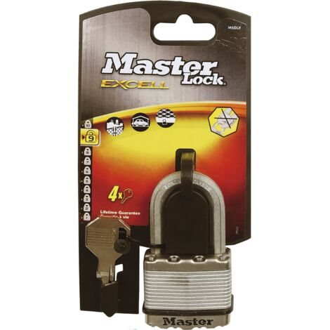 MASTER LOCK Vorhangschloss Excell M5EURDLF 52 mm Stahl, verschiedensperrend SB