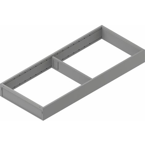 BLUM AMBIA-LINE Schubkastenrahmen breit 200mm, NL500mm, Stahl indiumgrau matt