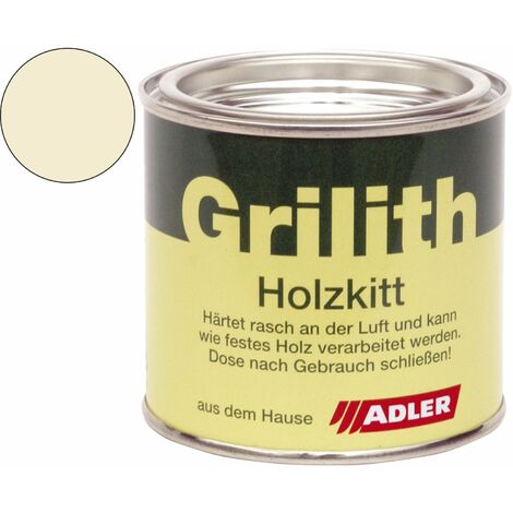 Grilith Holzkitt - Reparaturpaste Spachtelmasse, ideal zur Holzreparatur in Weiß 200ml