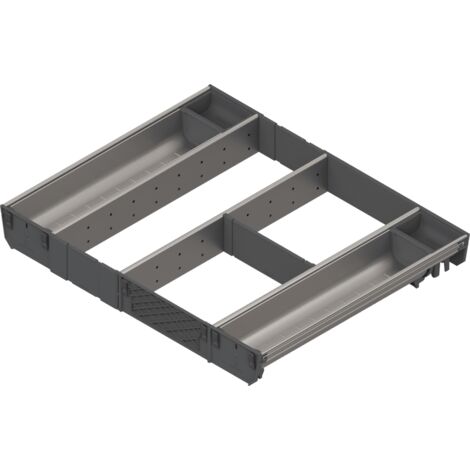 Blum Orga-Besteckeinsatz Facheinteilungs-Set KB 600mm, NL 450mm, grau