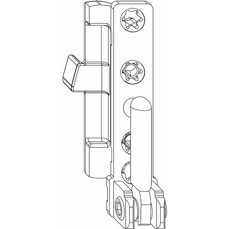 MACO Ecklager DT130 4/15 mm 130 kg silber links (55493)