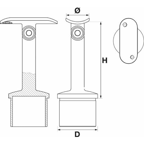 Economy Flansch Edelstahl V2A - Für Rohr ø42,4x2,0mm