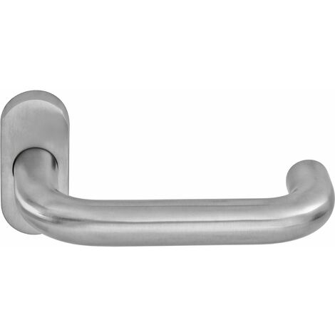 OGRO Drückerlochteil PREMIUM 8100/6620 - mit Rosette, Edelstahl matt