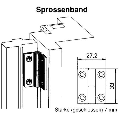 MACO Sprossenband für Sprossenrahmen, rechts, Kunststoff dunkelbraun (11154) (1/2)