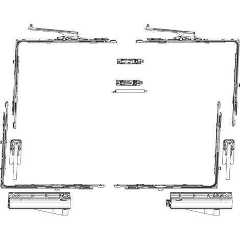 MACO SKB-Z Grundkarton, Schema A, 160 kg, Versatz 13 mm, rechts, silber (455508)