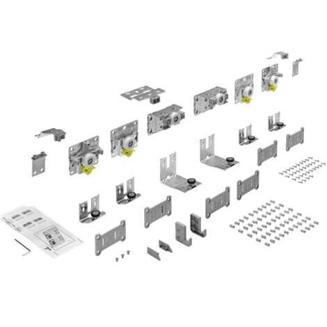 Hettich TopLine L Schiebetürbeschlag-Set 1350 x 2600, 3-türig 10-16 mm