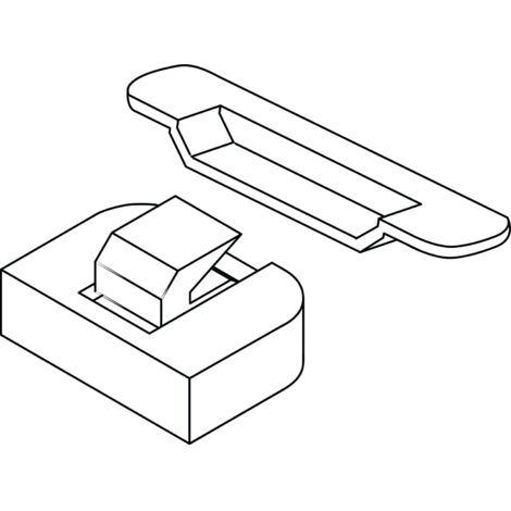 MACO HS Mittelverschluss senkrecht, verstellbar, silber (44652) (1/2)