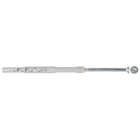 Fischer SXRL T Rahmendübel 10x80 Langschaftdübel mit vormontierter Senkkopfschraube, Stahl verzinkt