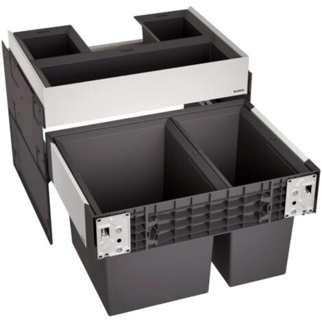 BLANCO Einbau Mülleimer Abfallsammler Frontanbindung 1x 30 und 1x 19 Liter SELECT II 60/2 Orga (1/8)