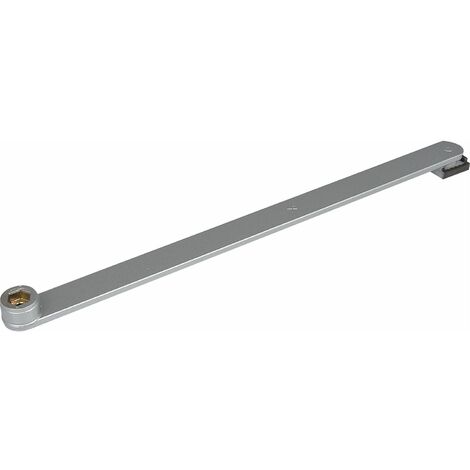 GEZE Hebel mit vernietetem Gleitstein silberfarbig 333 mm 079332