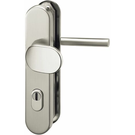 Grundmann Sicherheits Wechselgarnitur 2552 L-Form mit Kernziehschutz, für 8,5mm Vierkantstift, RC3, Edelstahl matt