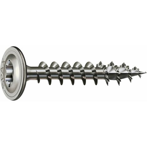 Spax Edelstahl 6 x 60 mm Tellerkopf T-STAR plus Vollgewinde 4CUT Edelstahl rostfreiei A2 100 Stk