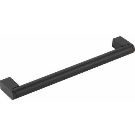 Citterio Griff Arges LA 256mm - Designer Möbelgriff Breite 271mm - Griff für Möbel, Stahl / Zinkdruckguss schwarz matt