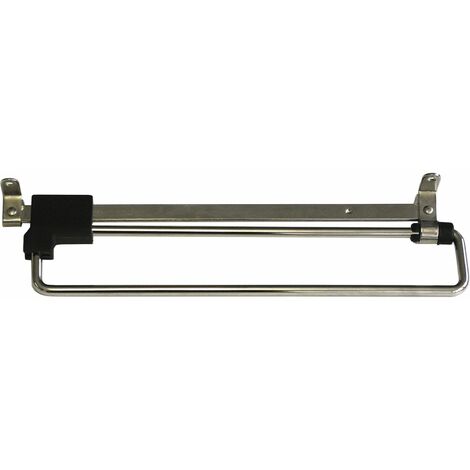 Kleiderbügelhalter-Auszug 400 mm Stahl vernickelt