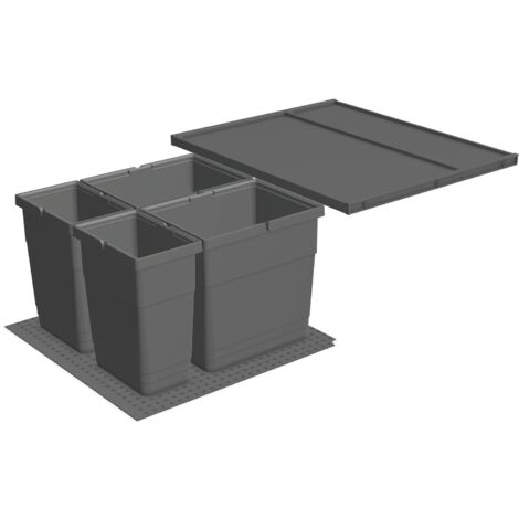 NINKA eins2vier Set KB 600/Seitenwand 18 - 19 mm Tandembox Dunkelgrau