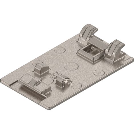 BLUM CRISTALLO Topfplatte für Spiegeltür, Zink vernickelt, Kleben (1/4)
