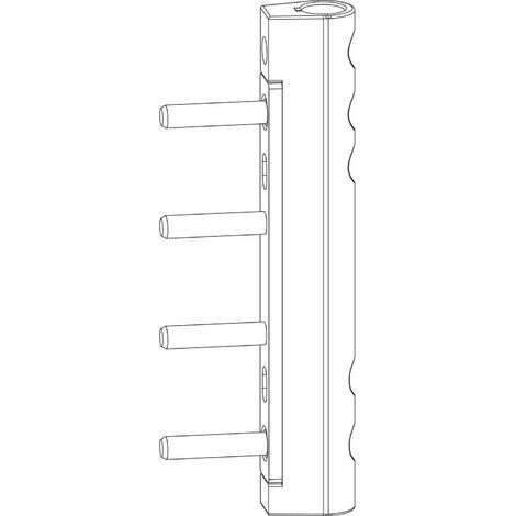 MACO Ecklagerband MAMMUT 180kg PVC, mit 5 mm Tragezapfen L=23 mm, weiß (227695)