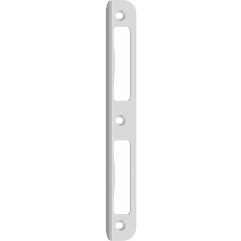 Winkelschließblech R 10 rund Blindlappen 8 mm 1 WB 2492, Nickel- silber lackiert