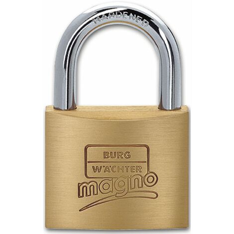 BURG-WÄCHTER Vorhangschloss 400 E Magno gleichsperrend KA1, Bügelhöhe 45mm