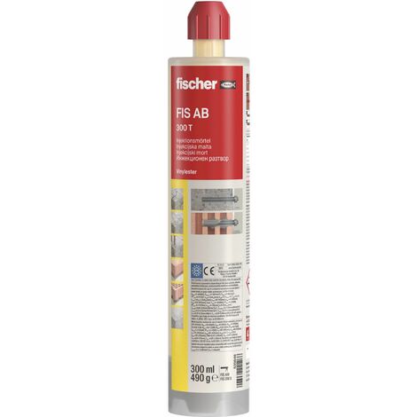 FISCHER FIS AB 300 T Injektionsmörtel 300ml mit Bewertung für Beton und Mauer