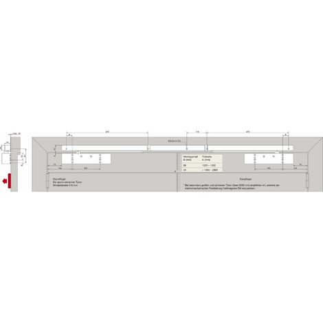 DORMAKABA Türschließer TS 98 XEA GSR-V, EN 1-6, Gleitschiene, silber (1/3)