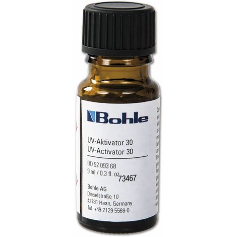 Bohle UV Aktivator 30 - Aushärtungsbeschleuniger für UV Klebstoffe, braun 9ml