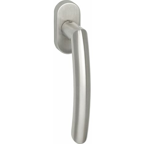MARCHESI Fenstergriff Arc mit Rosette, VK 7 x 35 mm, Edelstahl matt (1/5)