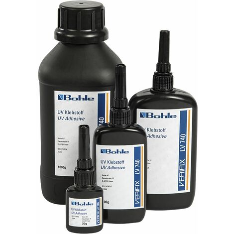 Bohle Verifix UV Kleber LV740 - UV Klebstoff Glaskleber transparent stark wasserfest, 100g