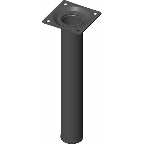 Möbelfüße Tischbeine rund Möbelbeine ø 30 mm Länge 200 mm Stahl schwarz