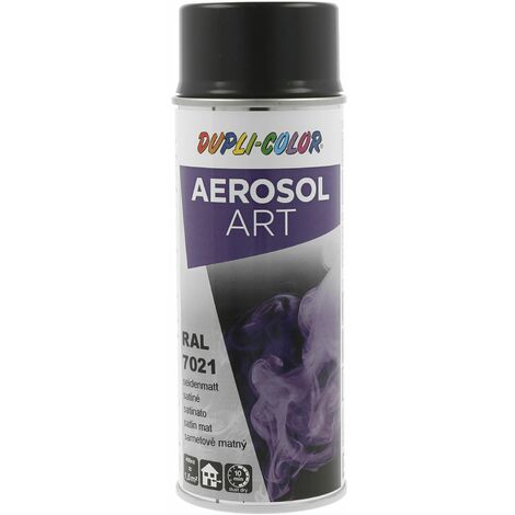 Dupli Color Aerosol Art Lackspray Graffiti Dose - wetterfest, lichtecht und UV-beständig - Graffiti-Spray 400ml, schwarzgrau seidenmatt RAL 7021