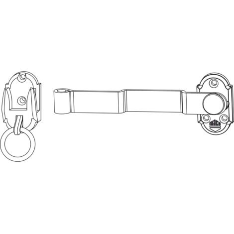MACO RUSTICO Ladenmittelverschluss 2-flg. m. Hebel gekröpft L=175mm, schwarz